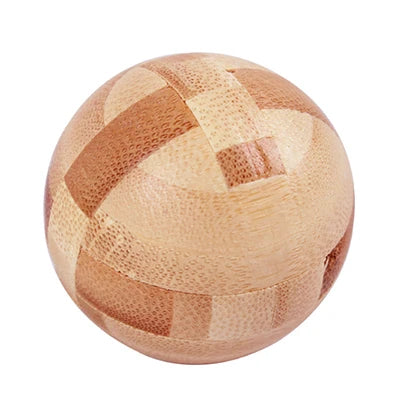 Wooden Burr Puzzle Lock – 3D Brain Teaser IQ Game, Luban Kongming Lock Interlocking Puzzle Toy, Mind Logic Challenge & Montessori Educational Toy