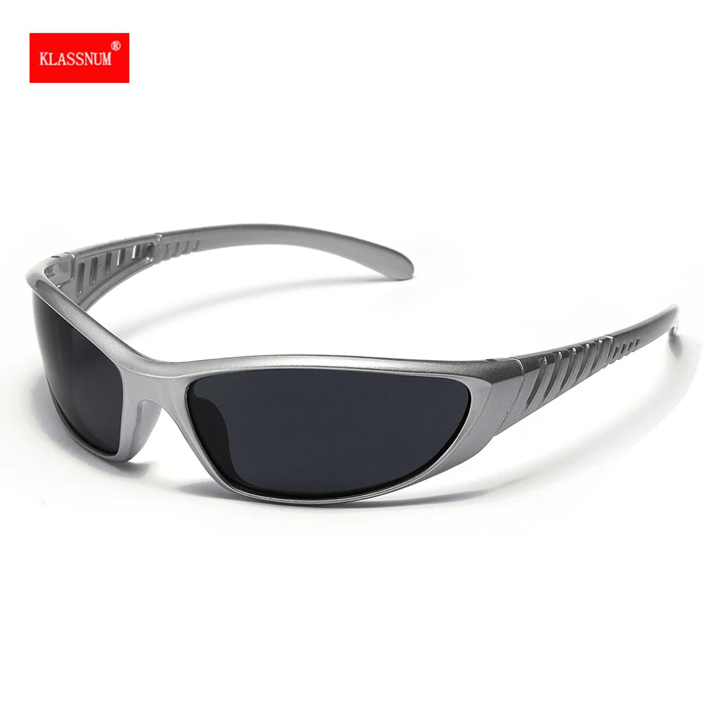 Y2K Silver Hollow-Out Sunglasses – Futuristic Metallic Fashion Eyewear for Women & Men, Trendy Tech-Inspired Shades