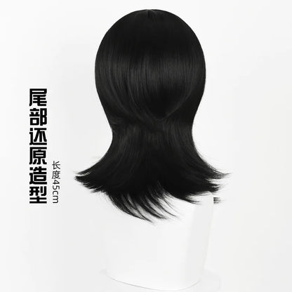 So-ki Ro-ro Inspired Synthetic Cosplay Wig – Medium Straight with Realistic Scalp Top (Party/Daily Costume Wig)