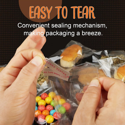 100PCS Bolsas de Plástico Transparentes Autoadhesivas para Regalos, Galletas, Dulces, Joyas y Empaque de Bizcochos