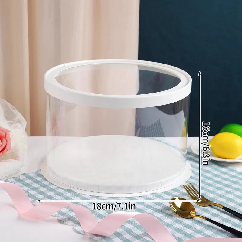 Boîte Cadeau Transparente pour Gâteaux, pour Boulangeries, Desserts, Mariages, Anniversaires et Emballages de Fête