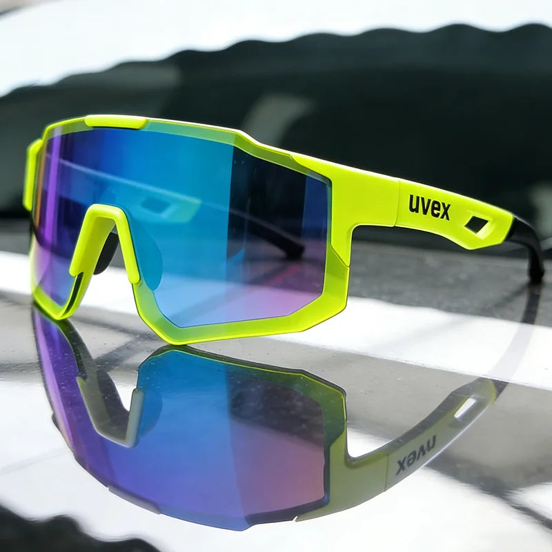 Aero Cycling Sunglasses – Men's & Women's Sports Eyewear for Road Biking, Mountain Bike Racing & Outdoor Cycling, Protective Case Included