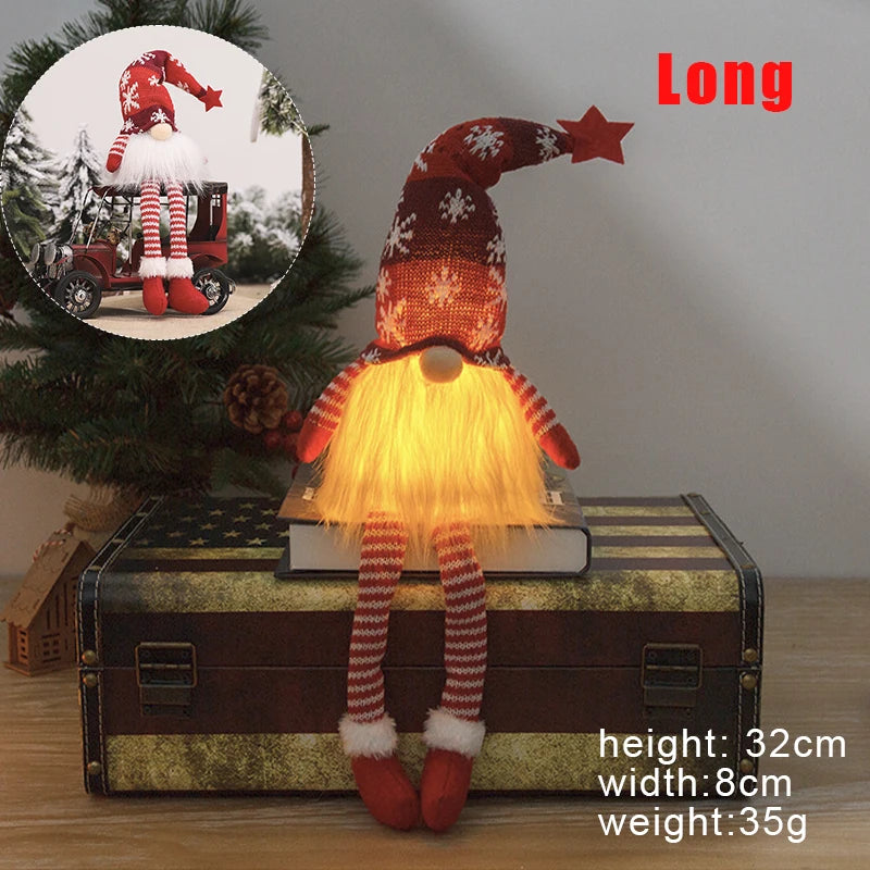 2026 Glowing Gnome Christmas Doll – Faceless Merry Christmas Decoration for Home, Navidad & New Year Holiday Gifts