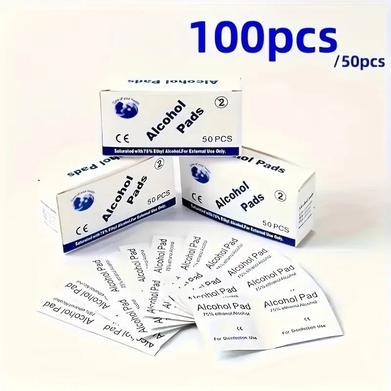 Toallitas desinfectantes portátiles con 75% de alcohol – Envasadas individualmente para teléfonos, vajillas, pasamanos públicos, uñas, inodoros y uso higiénico diario