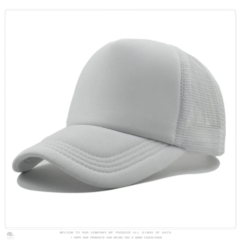Gorra Trucker de Malla de 5 Paneles con Logotipo Personalizado – Gorra de Béisbol Ajustable para Hombres y Mujeres, Equipos Deportivos y Uso al Aire Libre en Verano
