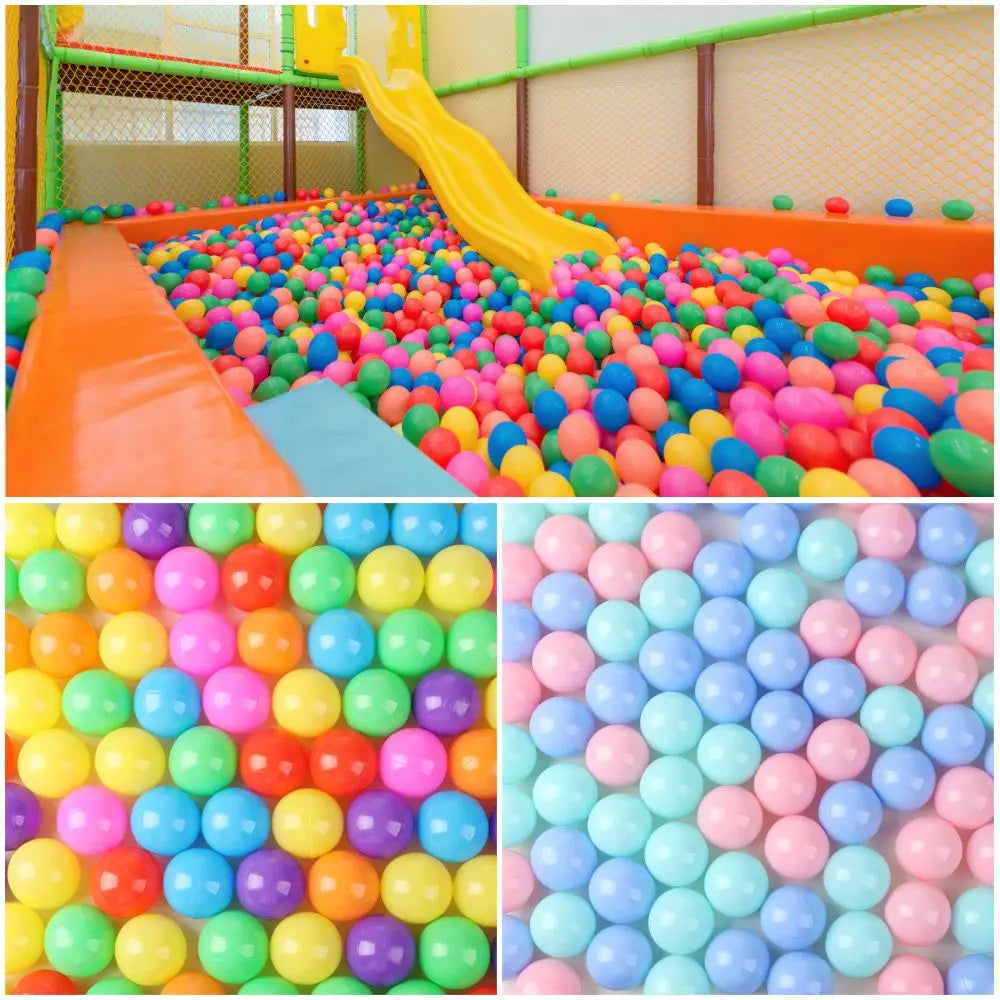 100Pcs Soft Colorful Water Pool Ocean Wave Balls – Outdoor Sports Inflatable Stress Relief Air Balls for Kids, Eco-Friendly Funny Toy Set