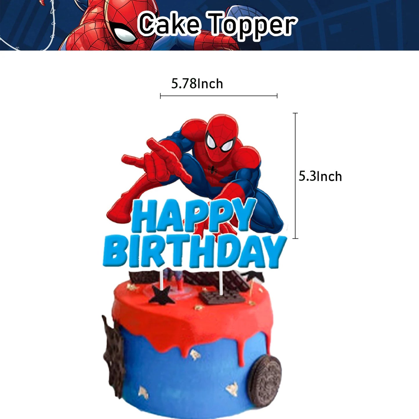 Red Superhero Spider Theme Party Supplies – Disposable Cups & Plates, Paper Tablecloth & Festive Decorations for Kids' Birthdays & Baby Showers