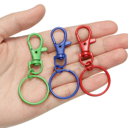 5–10 Piece Multicolor Keyring Lobster Clasp Hooks with Adjustable Buckles – DIY Keychain, Bag Charm, Doll & Jewelry Making Accessories