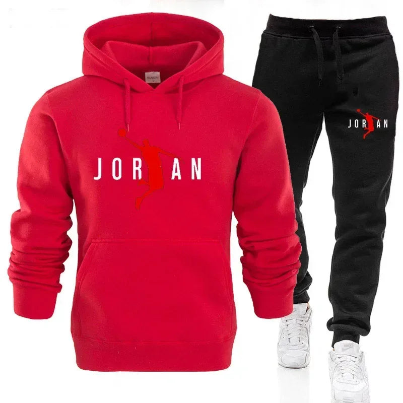 Ensemble de survêtement 2 pièces pour homme – Sweat à capuche et pantalon de jogging, tenue de sport décontractée, mode automne-hiver, tailles S-3XL