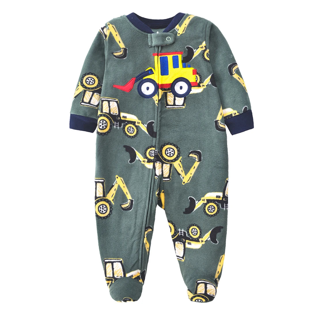 2026 Unisex Baby Fleece Romper – Warm Winter Jumpsuit for Newborn Boys & Girls, Soft Infant Clothing for Babies & Toddlers