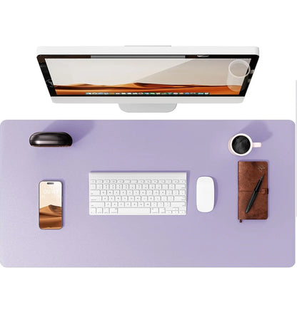 Alfombrilla de escritorio grande de cuero PU - Mouse Pad antideslizante y protector de escritorio para laptop, teclado, oficina y juegos