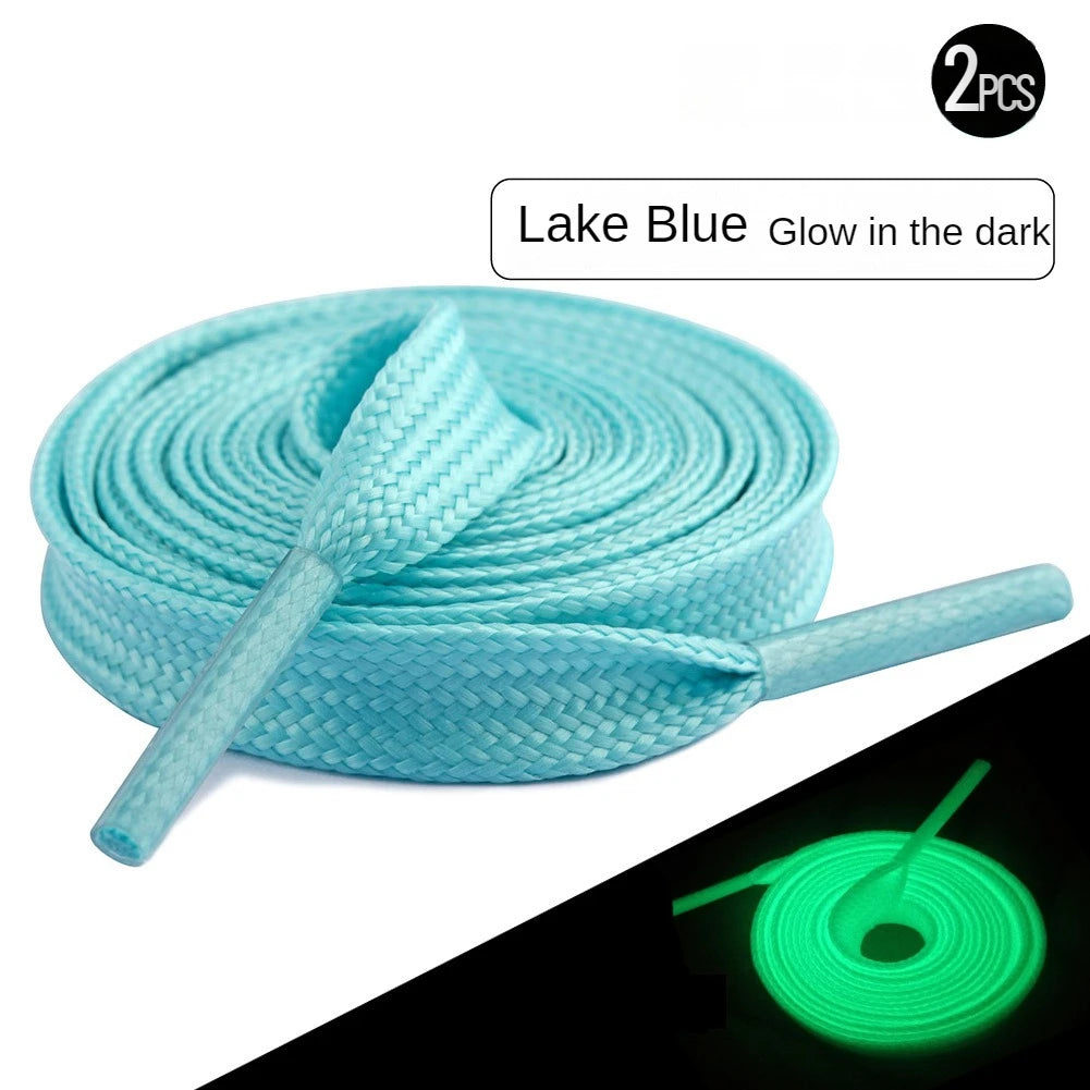 2PCS Glow-in-the-Dark Shoelaces – 100/120/160cm Luminous Colorful Shoe Laces for Kids & Children, Party Accessories & Gifts