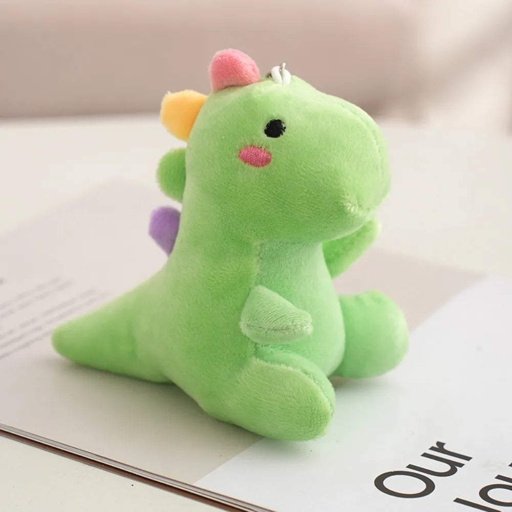 Kawaii 12CM Dinosaur Plush Keychain – Cute Multipurpose Stuffed Animal Pendant Doll for Backpack, Bag, Keyring & Gift Accessories