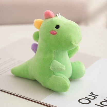 Kawaii 12CM Dinosaur Plush Keychain – Cute Multipurpose Stuffed Animal Pendant Doll for Backpack, Bag, Keyring & Gift Accessories
