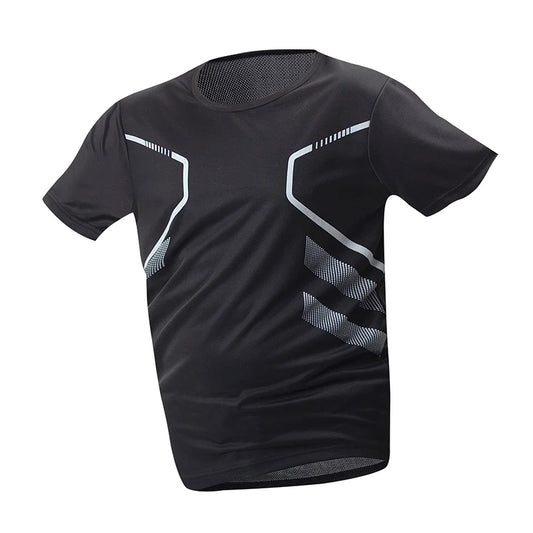 1/3PCS Men's Quick-Dry Sports T-Shirts – Four-Season Printed Short-Sleeve Fitness Tops, Comfortable Plus Size Casual Basic Shirts for Youth & Men