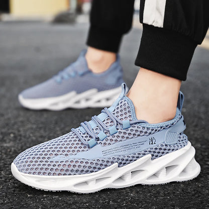 Men's Breathable Mesh Running Sneakers Lightweight Casual Walking & Tennis Shoes