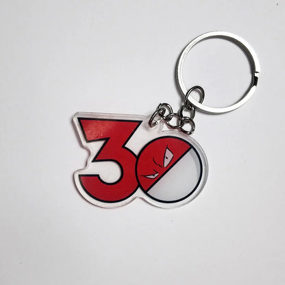 Pokémon 30th Anniversary Acrylic Keychain – Captain Pikachu, Eevee & Eeveelutions (50 Styles)