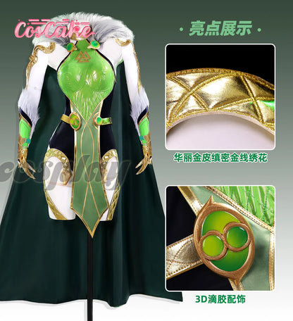 Lady Loki Cosplay Costume Set – Loki Laufeyson “God of Lies / God of Evil” Female Version Full Outfit (Game Cosplay Series with Accessories)