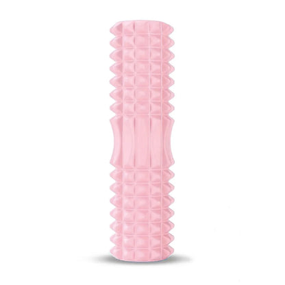 Rodillo de espuma para yoga de 45 cm – Rodillo masajeador muscular para pilates, estiramientos, recuperación física, entrenamiento de gimnasio y equipo de ejercicio de yoga