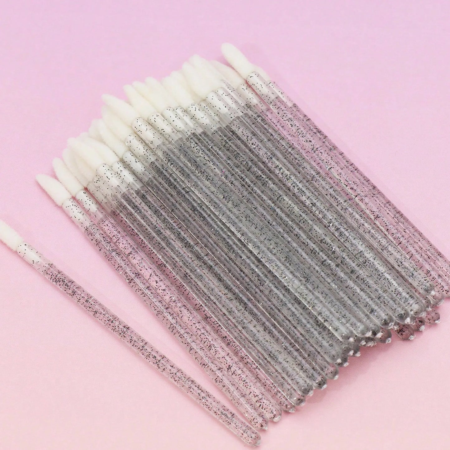 50 peines de cristal para pestañas, varitas de máscara desechables para extensiones de pestañas, aplicación de maquillaje y herramientas de belleza profesionales