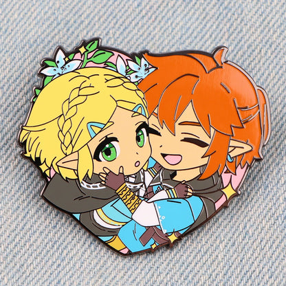 Anime Game Enamel Pins – Metal Lapel Brooch Set for Backpack, Costume & Cosplay Accessories Gift