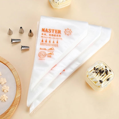 Sacs à Douille Jetables Épais (100 pièces) – Sacs de Glaçage pour la Décoration de Gâteaux, Manches à Crème Pâtissière, Fournitures de Pâtisserie pour Cupcakes, Desserts et Outils de Décoration