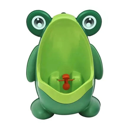 Urinoir d'apprentissage en forme de grenouille pour garçons – Entraîneur de toilettes pour tout-petings avec cible amusante, urinoir mural pour bébés et enfants