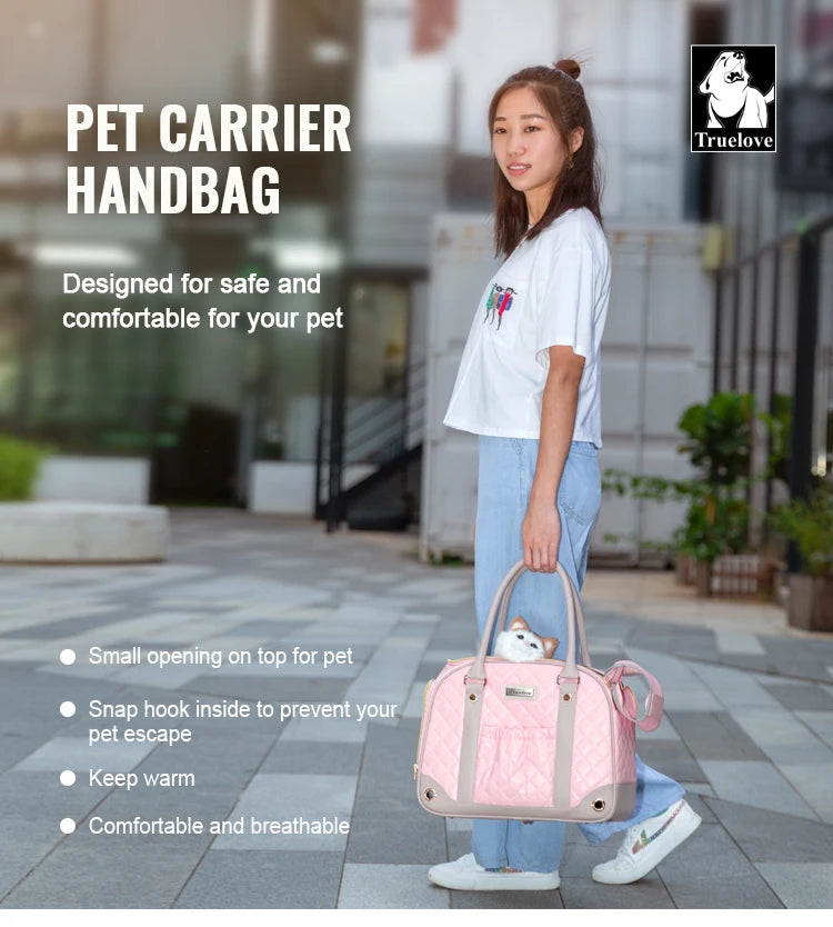 Bolso transportador Truelove para mascotas, mochila portátil de cabina para gatos y perros pequeños TLX6971