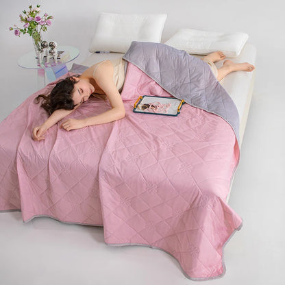 Manta Refrescante de Verano – Colcha Ligera y Transpirable para Cama con Comodidad de Aire Acondicionado