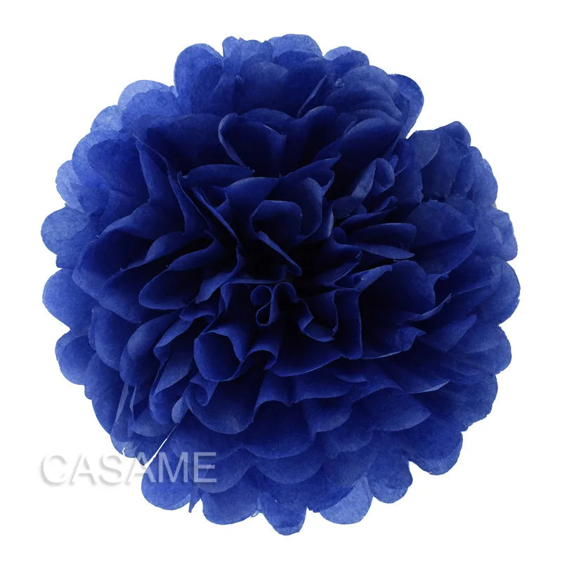 5PCS Tissue Paper Pom Poms – 4–12 Inch Paper Flower Balls for Weddings, Birthdays & Party Decorations