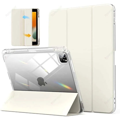 iPad Case with Pencil Holder for iPad A16, A19, 12th & 11th Gen (2026), Air 11/13, Air 8 M4/M3/M2, Pro 11/12.9/13 M4 & M5, Air 4/5, 10.9, 10.5, 10.2 & 9.7