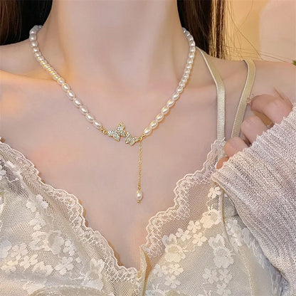 Nuevo collar gargantilla de perlas barrocas para mujer, lujoso, para bodas, fiestas, collar de cuentas de tres capas, torques, regalo de joyería de moda para damas