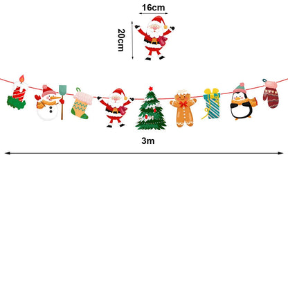 9-Inch Merry Christmas Paper Plates – Santa Claus, Christmas Tree & Elk Round Disposable Plates for Xmas Party & Table Decor