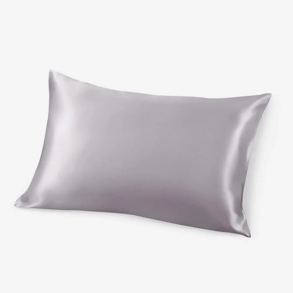 Taie d'Oreiller 100% Soie de Mûrier Pure – Housse de Coussin Double Face Rafraîchissante avec Fermeture Éclair Invisible, Douce et Respirante