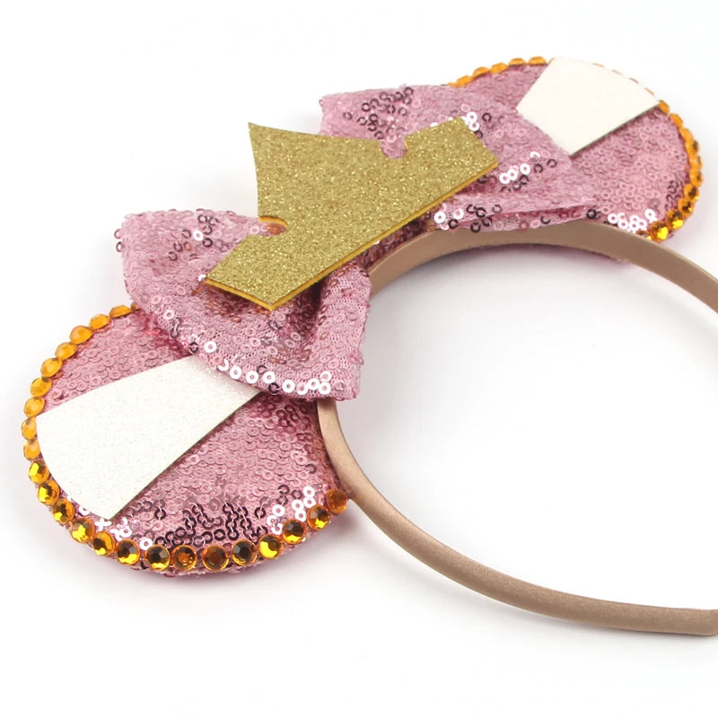 Diadema con Orejas de Rana de la Princesa Tiana – Diadema con Lazo y Corona Inspirada en Disney para Mujeres y Niñas | Accesorios para el Pelo de Festival y Niños