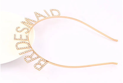 BRIDE Crystal Headband – Bridal Hair Accessory for Weddings, Bachelorette Parties & Bridesmaids