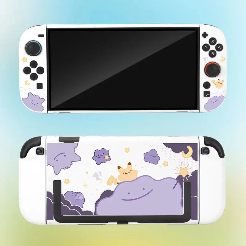 Étui de protection rigide mat compatible avec la Switch 2 | Coque pour console portable inspirée des monstres