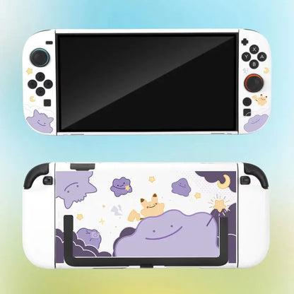Étui de protection rigide mat compatible avec la Switch 2 | Coque pour console portable inspirée des monstres