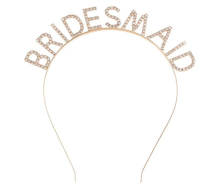 BRIDE Crystal Headband – Bridal Hair Accessory for Weddings, Bachelorette Parties & Bridesmaids