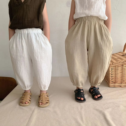 Pantalones de Bebé de Algodón Orgánico – Pantalones Suaves de Muselina Estampados para Recién Nacidos y Niños Pequeños, Parte de Abajo Informal y Adorable para Usar en Primavera, Verano, Otoño e Invierno