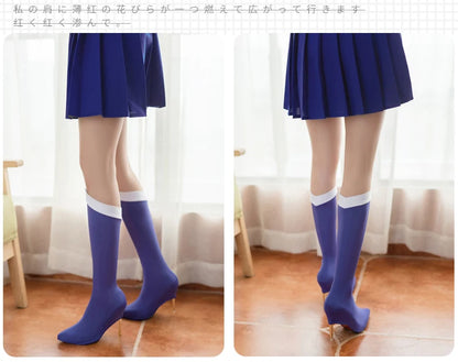 Tsukino Usagi Cosplay Costume Set – Outfit Props with Stocking Socks (Anime Character Dress-Up for Christmas, Halloween, Carnival & Party Events)