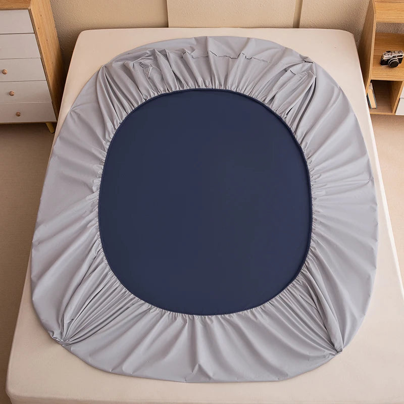 Protège-matelas 100 % imperméable – Housse de matelas ajustée avec bande élastique pour lits simples, doubles, Queen et King