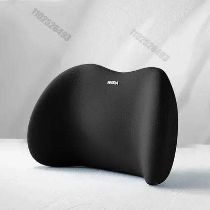Almohada Ergonómica de Soporte Lumbar de Espuma Viscoelástica para Asiento de Coche, Silla de Oficina, Sillón Reclinable y Cama – Cojín de Apoyo para Aliviar el Dolor de Espalda Baja