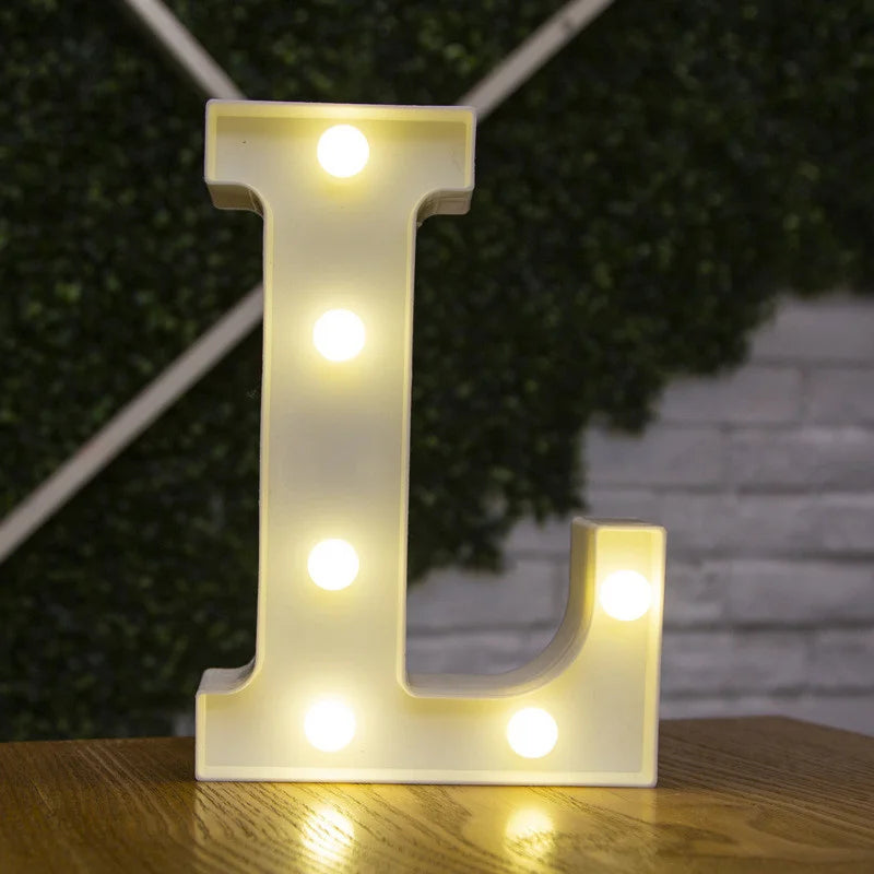 Alphabet & Number LED Night Lights – Personalized Letter Lamps for Birthday Parties, Weddings, Bedrooms, Wall Decor & Home Decorations