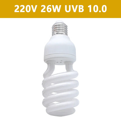 UVB 5.0/10.0 Reptile Heat Lamp Bulb – 13W/26W Energy-Saving UVB Lighting for Terrariums, Turtles, Lizards & Snakes