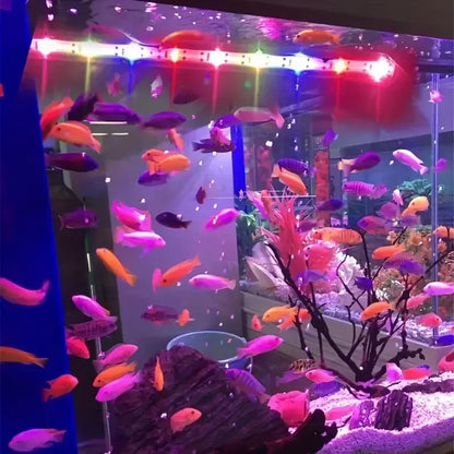 17-47cm Multicolor Aquarium LED Light – USB Waterproof Submersible Fish Tank Mood Lamp, Decorative Plant & Aquatic Grow Light