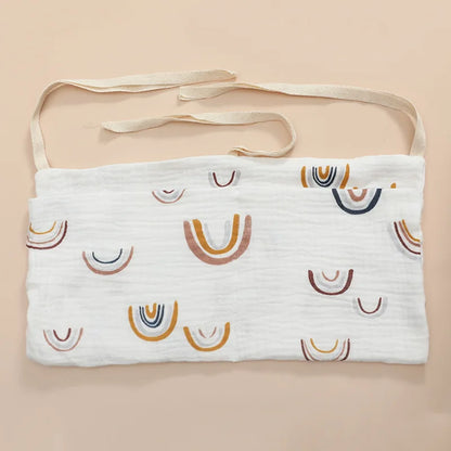 Organizador Colgante para Cuna de Bebé – Cesta de Almacenamiento para Mesita de Noche con 2 Bolsillos para Pañales, Juguetes, Ropa y Artículos Esenciales para Bebés