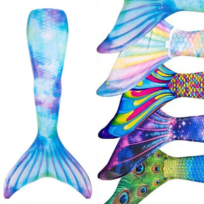 Mermaid Tail Swimsuit Costume – Mermaid Cosplay Fantasy Swimwear for Girls, Kids & Adults, Birthday Gift with Optional Monofin