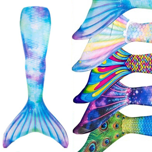 Mermaid Tail Swimsuit Costume – Mermaid Cosplay Fantasy Swimwear for Girls, Kids & Adults, Birthday Gift with Optional Monofin