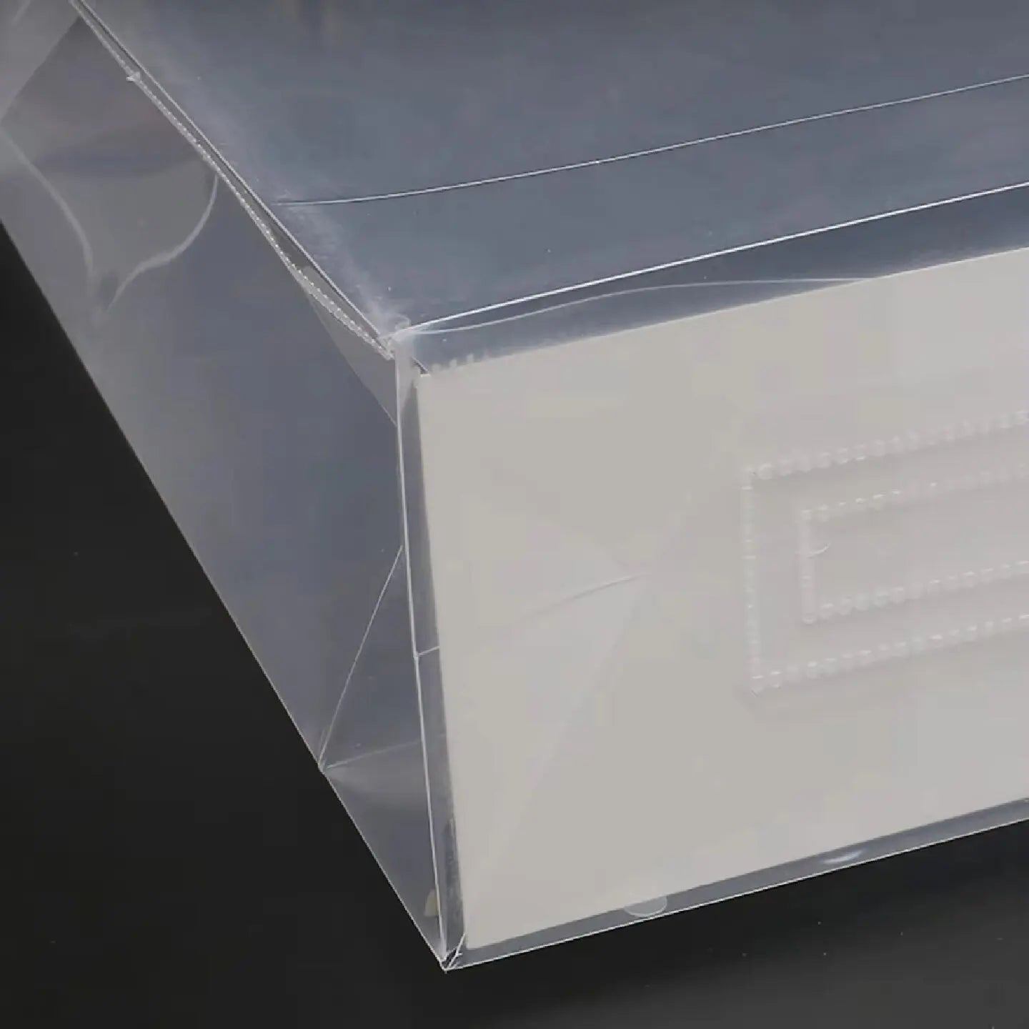 10PCS Frosted Transparent Plastic Gift Bags with Handles for Retail, Gifts, Shopping & Packaging